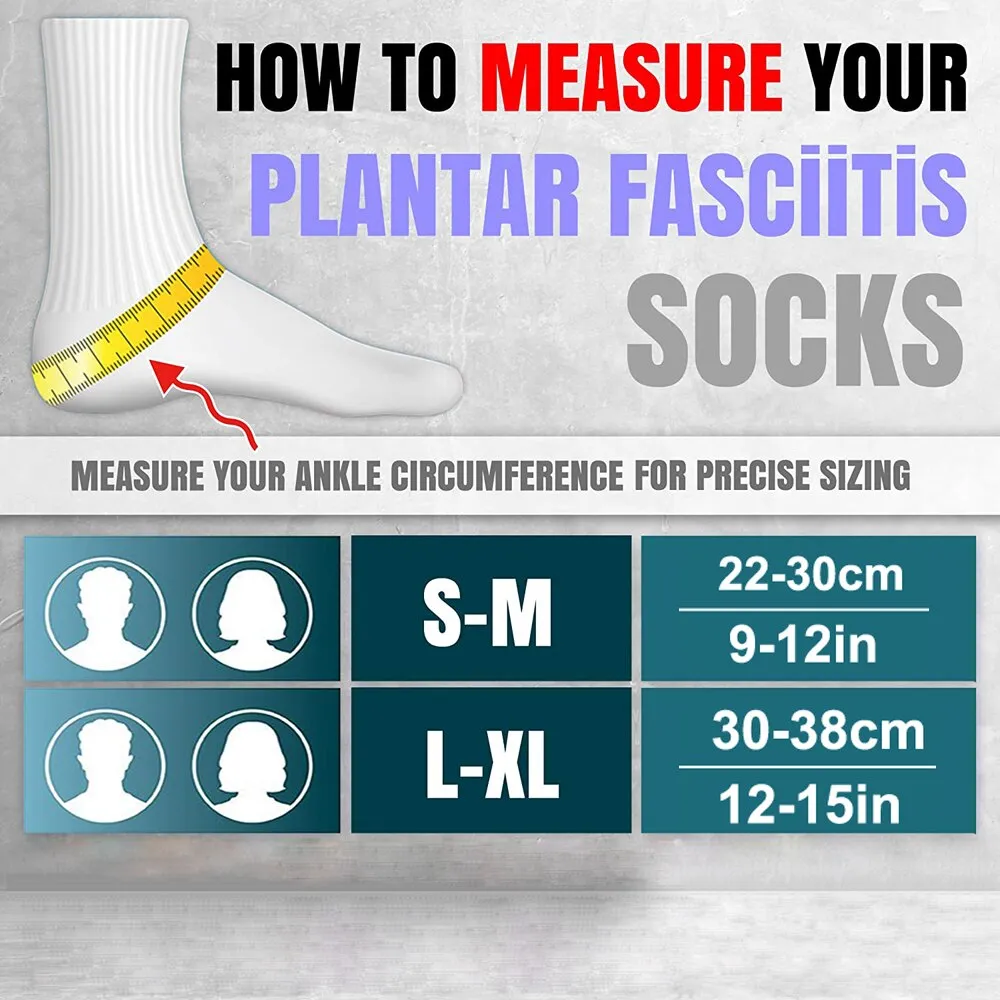 2pcs Ankle Compression Brace Foot Socks for Plantar Fasciitis Heel Pain