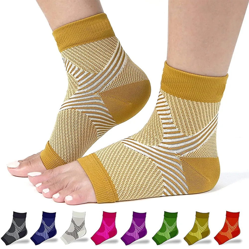 2pcs Ankle Compression Brace Foot Socks for Plantar Fasciitis Heel Pain