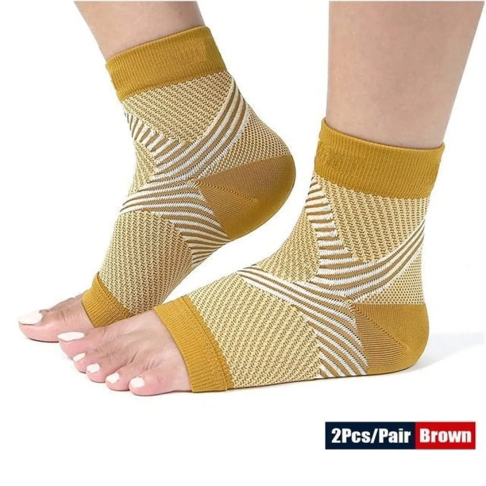 2pcs Ankle Compression Brace Foot Socks for Plantar Fasciitis Heel Pain