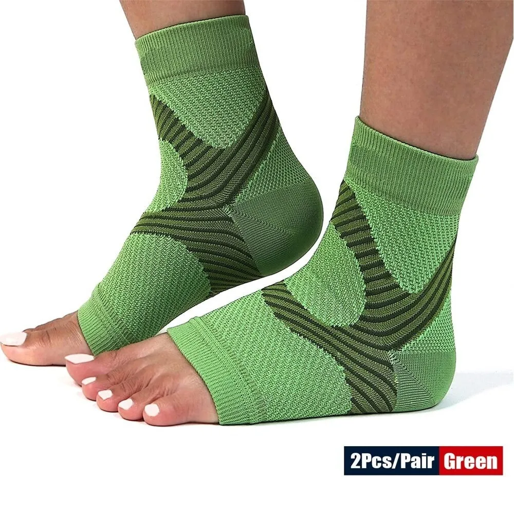 2pcs Ankle Compression Brace Foot Socks for Plantar Fasciitis Heel Pain