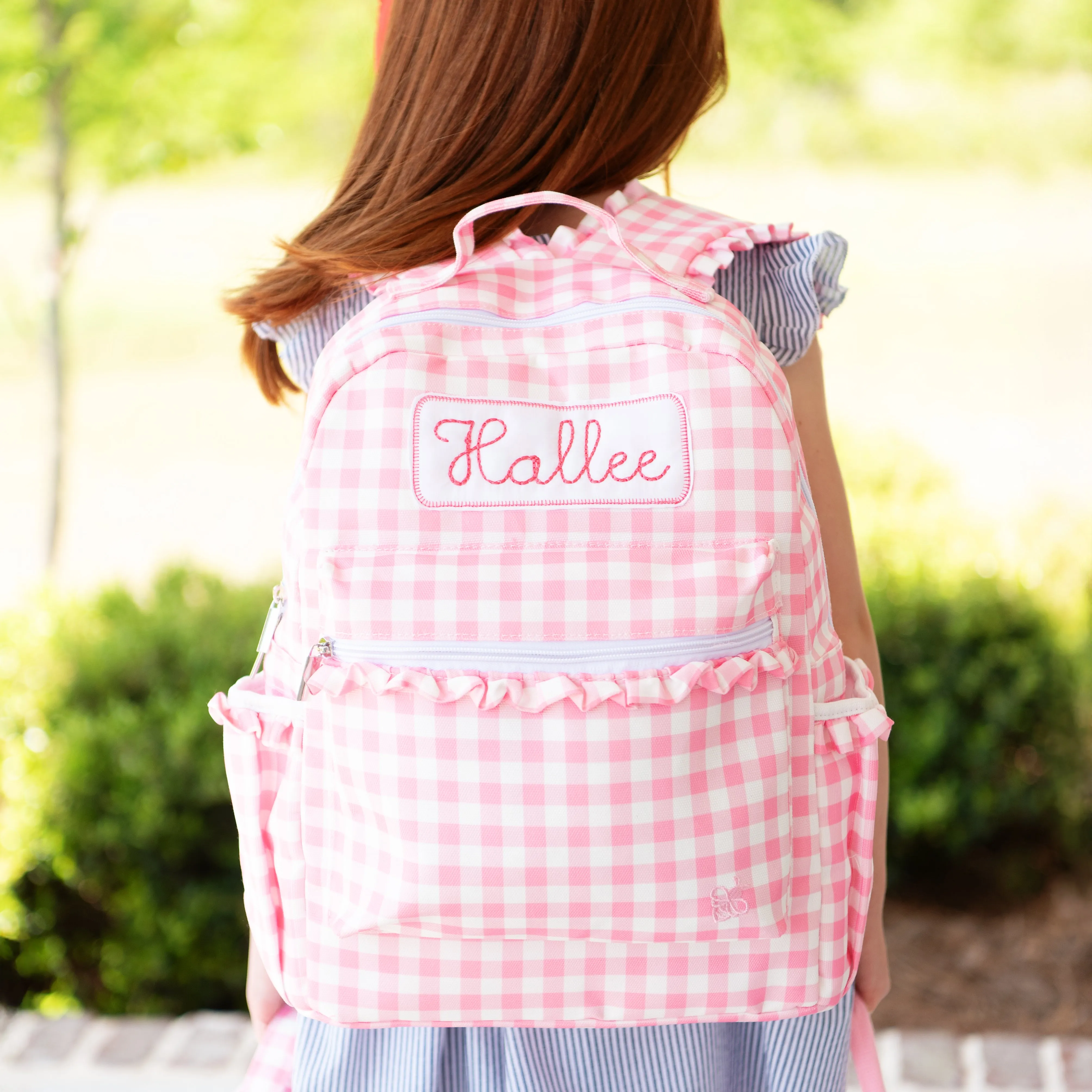 Backpack - Pink Gingham