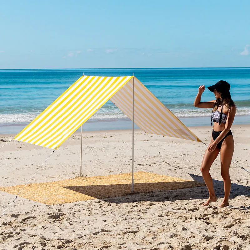 Beach Tent NAUTICAL YELLOW | Premium Quality Beach Shade UPF50 