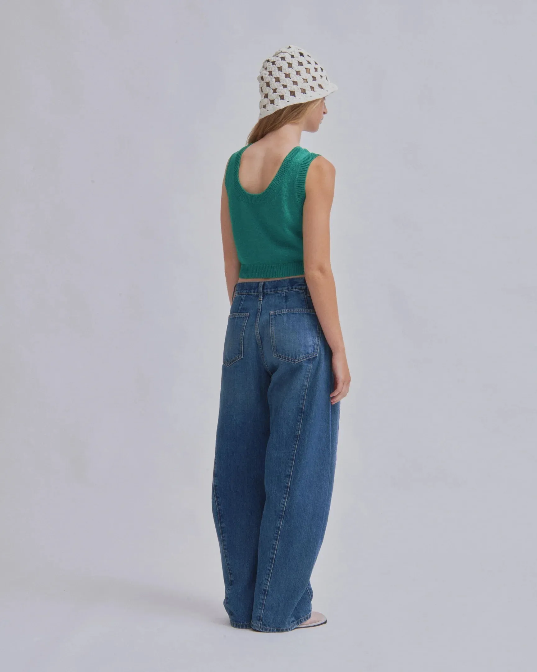 Compact Knit Tank // Green