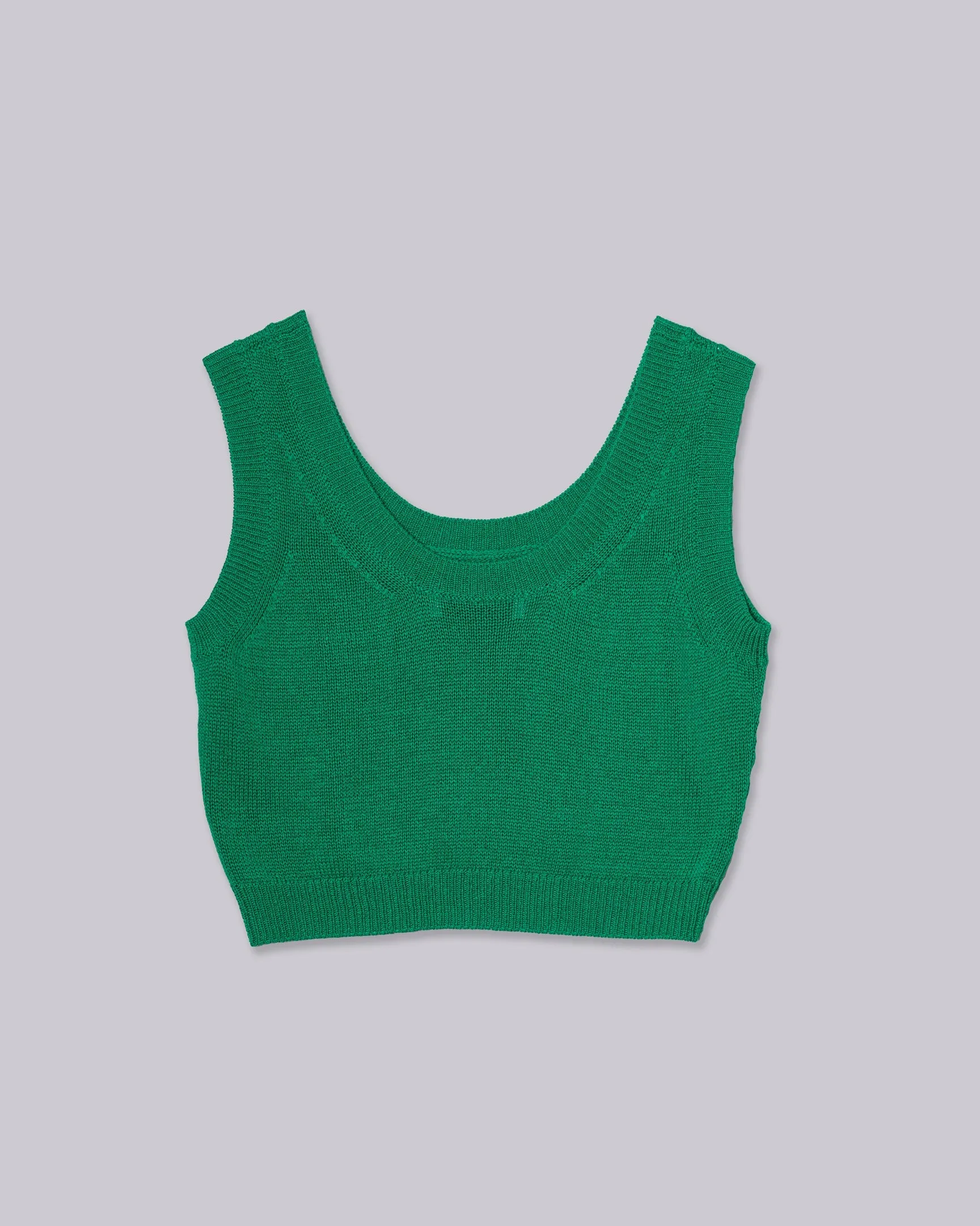 Compact Knit Tank // Green