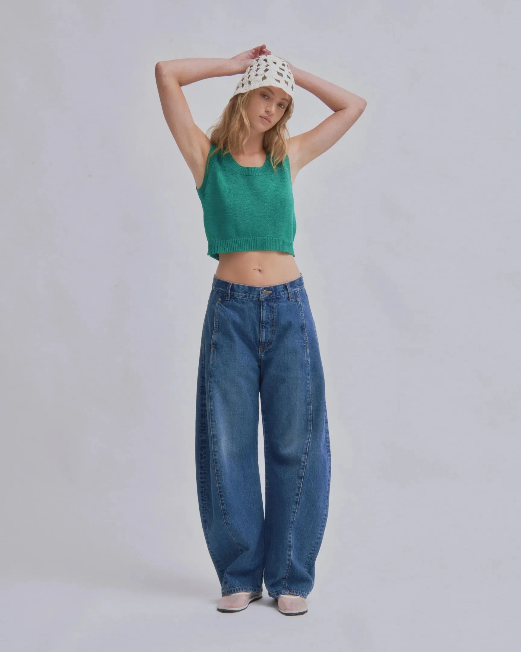 Compact Knit Tank // Green