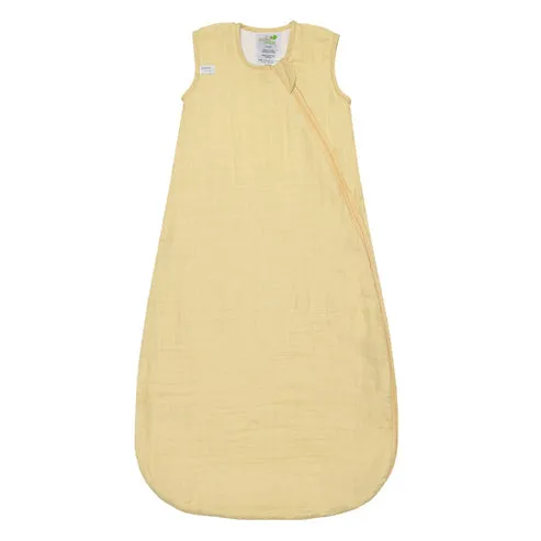 Cotton Muslin Sleep Sack - Lemon (0.7 tog)
