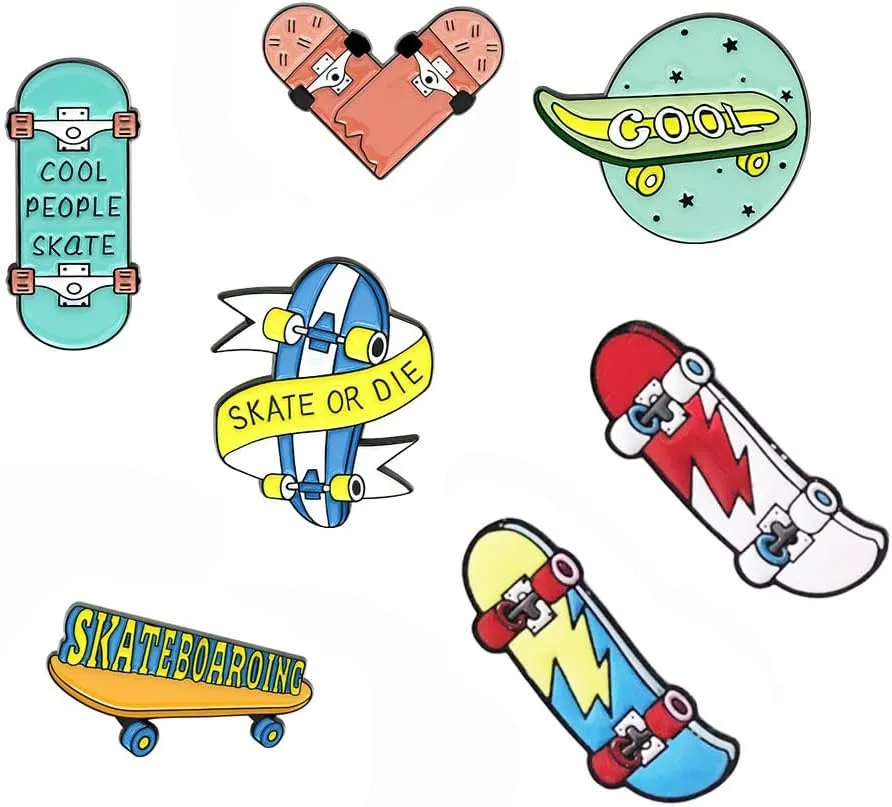 Enamel pins for jackets,Cute pins for backpacks,Badge brooch pins(7pcs)