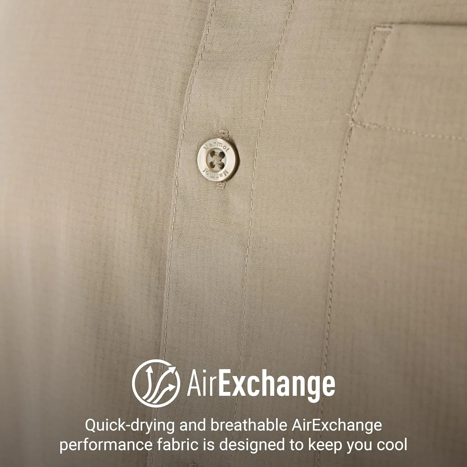 MARMOT Men's Aerobora Short Sleeve Button-Down Shirt - Lightweight, Packable, Quick-Drying UPF Protection
